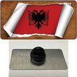 Albania Flag Scroll Novelty Metal Hat Pin