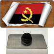 Angola Flag Scroll Novelty Metal Hat Pin