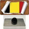 Belgium Flag Scroll Novelty Metal Hat Pin