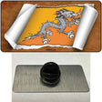 Bhutan Flag Scroll Novelty Metal Hat Pin