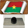 Burkina Faso Flag Scroll Novelty Metal Hat Pin