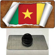 Cameroon Flag Scroll Novelty Metal Hat Pin