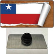 Chile Flag Scroll Novelty Metal Hat Pin