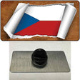 Czech Republic Flag Scroll Novelty Metal Hat Pin