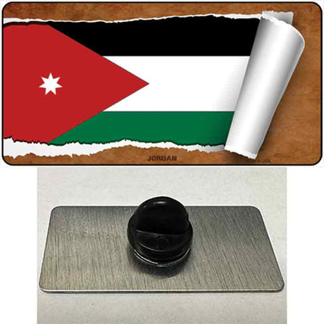 Jordan Flag Scroll Novelty Metal Hat Pin