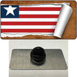 Liberia Flag Scroll Novelty Metal Hat Pin