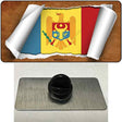 Moldova Flag Scroll Novelty Metal Hat Pin