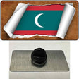 Maldives Flag Scroll Novelty Metal Hat Pin