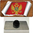 Montenegro Flag Scroll Novelty Metal Hat Pin