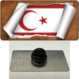 Northern Cyrpus Flag Scroll Novelty Metal Hat Pin