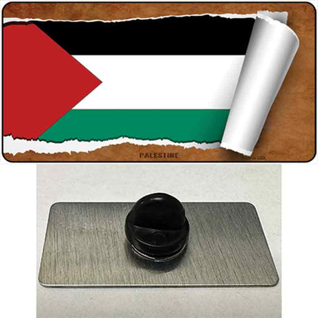 Palestine Flag Scroll Novelty Metal Hat Pin