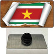 Suriname Flag Scroll Novelty Metal Hat Pin