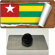 Togo Flag Scroll Novelty Metal Hat Pin