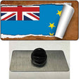 Tuvalu Flag Scroll Novelty Metal Hat Pin