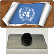 United Nations Flag Scroll Novelty Metal Hat Pin