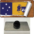 Australian Capital Flag Scroll Novelty Metal Hat Pin