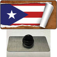 Puerto Rico Flag Scroll Novelty Metal Hat Pin