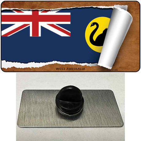 West Australia Flag Scroll Novelty Metal Hat Pin