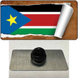 South Sudan Flag Scroll Novelty Metal Hat Pin