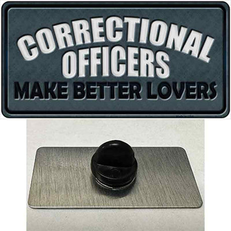 Corrections Officer Better Lover Novelty Metal Hat Pin