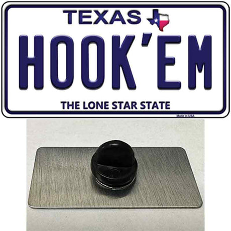 Hookem Texas Novelty Metal Hat Pin