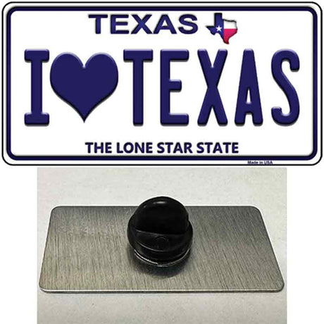 I Love Texas Novelty Metal Hat Pin