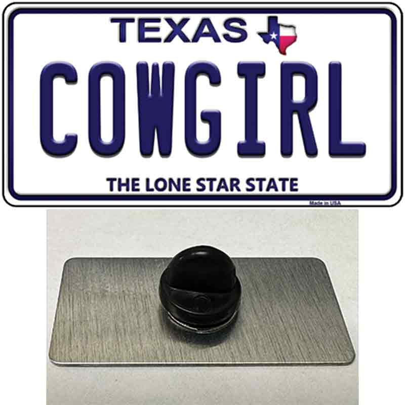 Cowgirl Texas Novelty Metal Hat Pin