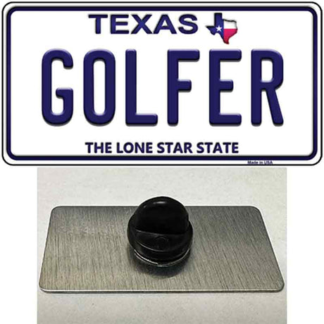 Golfer Texas Novelty Metal Hat Pin