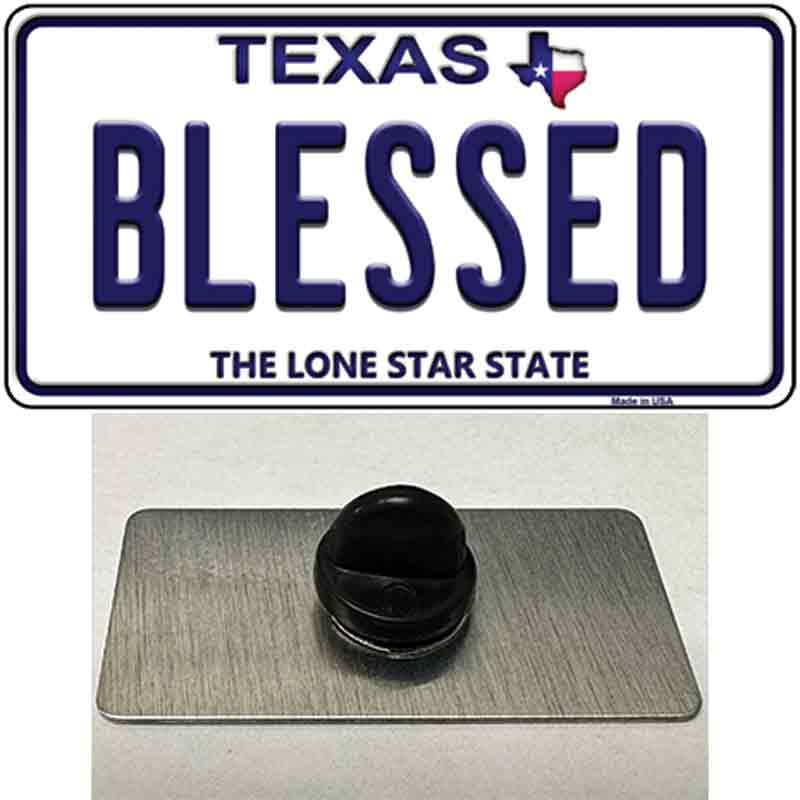 Blessed Texas Novelty Metal Hat Pin