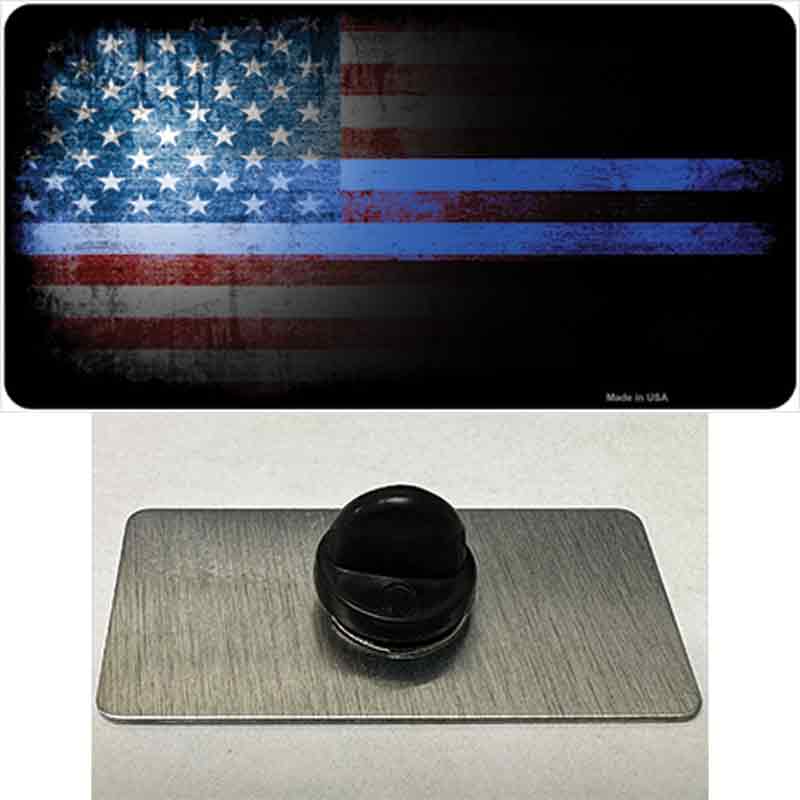 American Flag Police Novelty Metal Hat Pin