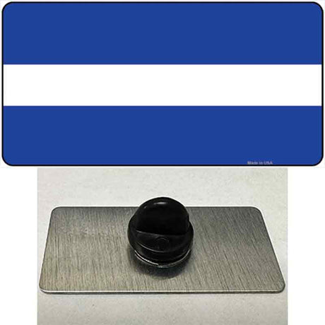 Thin White Line On Blue Novelty Metal Hat Pin