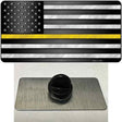 American Flag Thin Yellow Line Novelty Metal Hat Pin