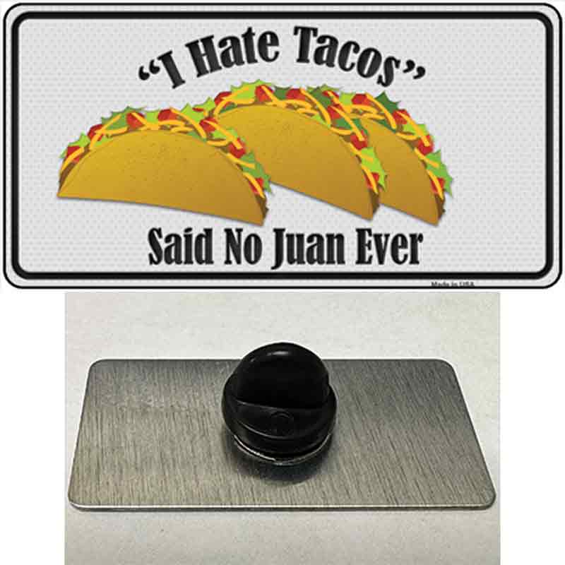 Tacos Novelty Metal Hat Pin