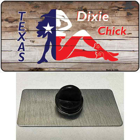 Dixie Chicks Texas Wood Novelty Metal Hat Pin