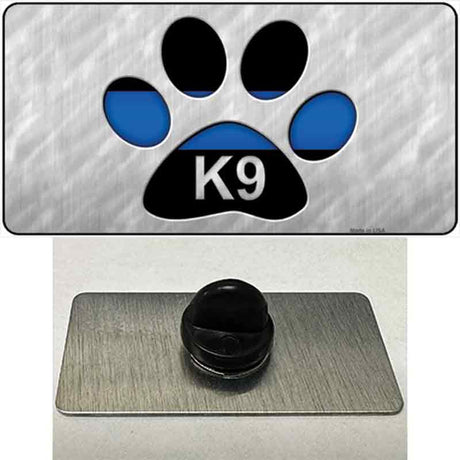 Thin Blue Line Paw K-9 Novelty Metal Hat Pin