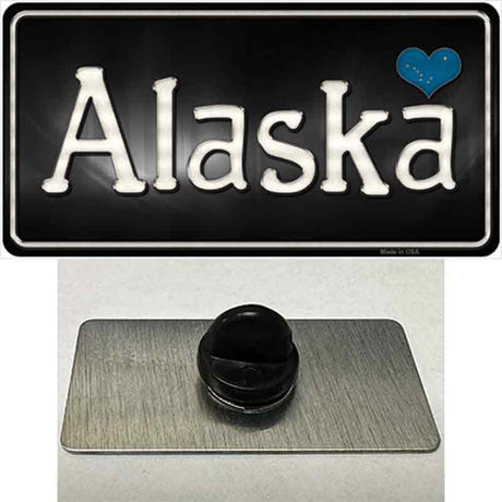 Alaska Flag Script Novelty Metal Hat Pin