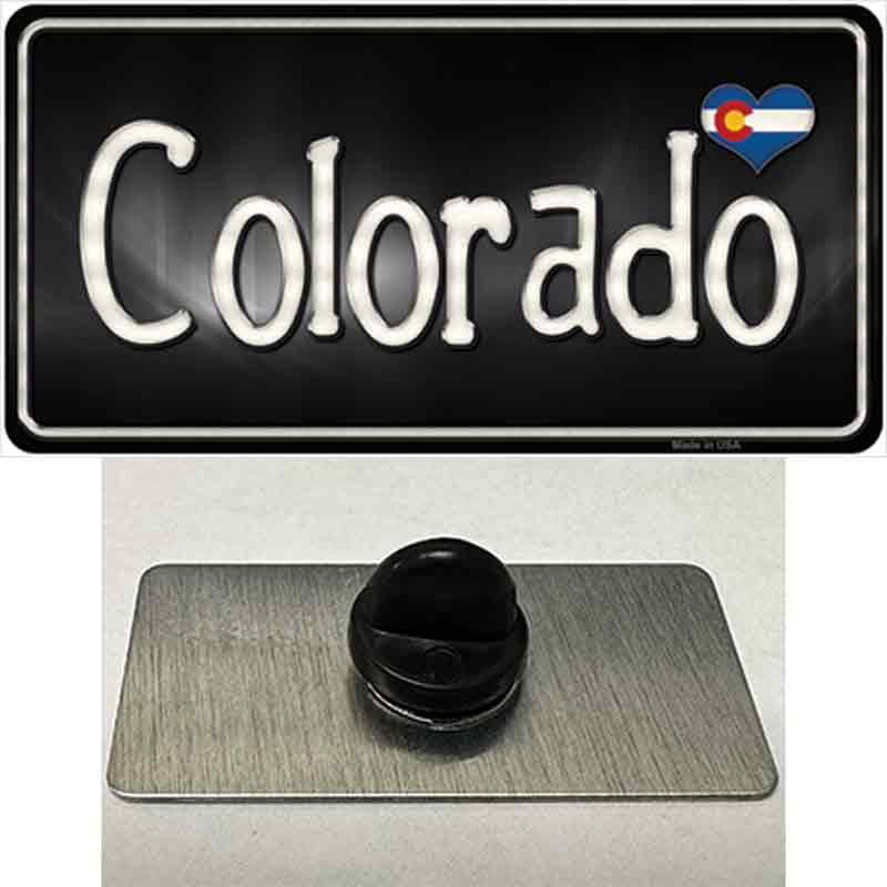 Colorado Flag Script Novelty Metal Hat Pin