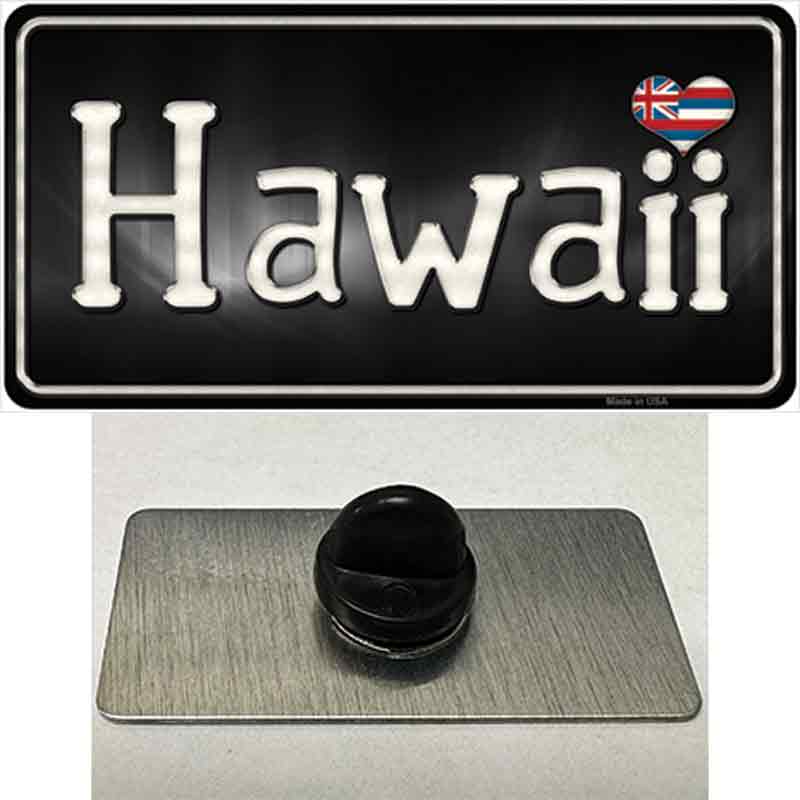 Hawaii Flag Script Novelty Metal Hat Pin