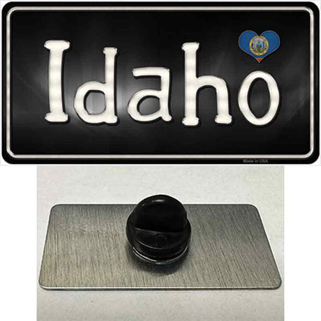 Idaho Flag Script Novelty Metal Hat Pin