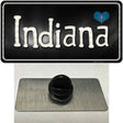 Indiana Flag Script Novelty Metal Hat Pin