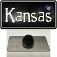 Kansas Flag Script Novelty Metal Hat Pin