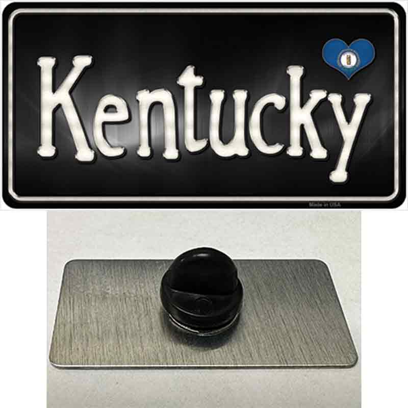 Kentucky Flag Script Novelty Metal Hat Pin