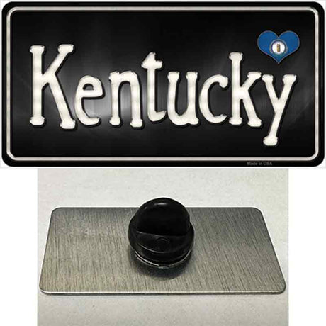 Kentucky Flag Script Novelty Metal Hat Pin