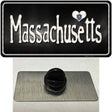 Massachusetts Flag Script Novelty Metal Hat Pin