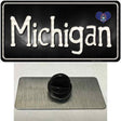 Michigan Flag Script Novelty Metal Hat Pin