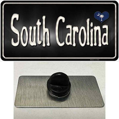 South Carolina Flag Script Novelty Metal Hat Pin