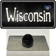 Wisconsin Flag Script Novelty Metal Hat Pin