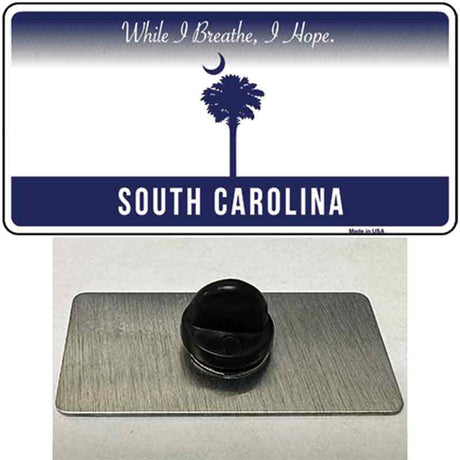 South Carolina I Breathe Blank Novelty Metal Hat Pin