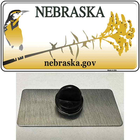 Nebraska Blank Novelty Metal Hat Pin