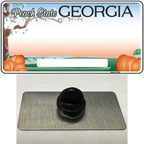 Georgia Peach Blank Novelty Metal Hat Pin